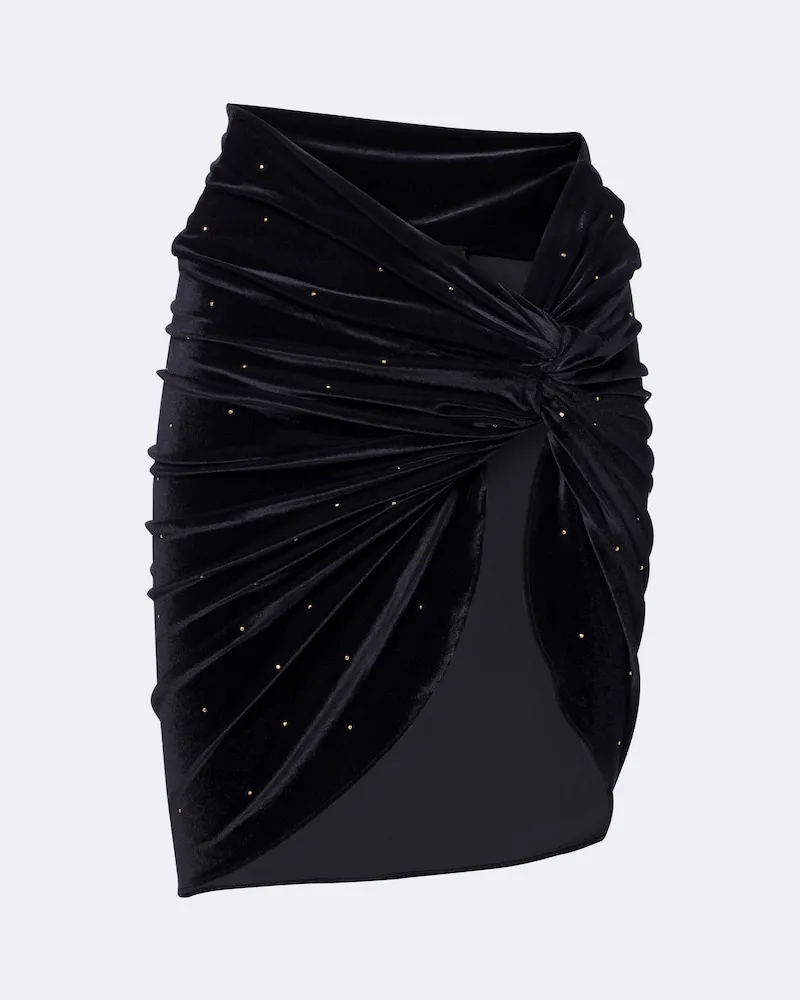 Balmain Copricostume in velluto con decorazioni Nero