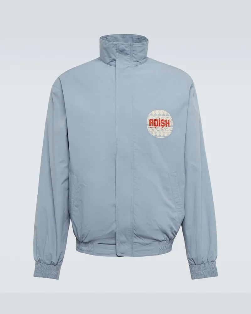 ADISH Felpa con zip e logo Blu