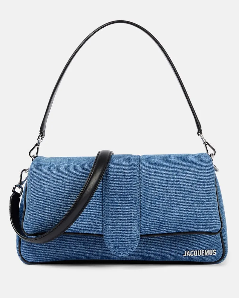 Jacquemus Borsa a spalla Le Bambimou in denim Blu