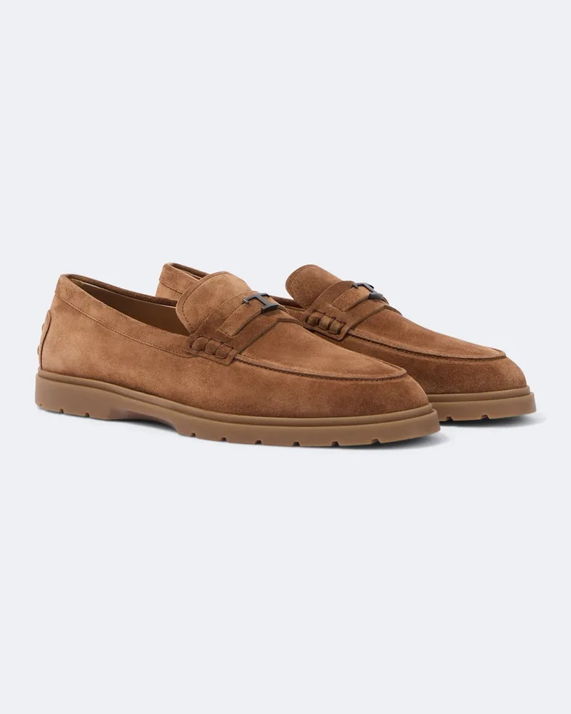 TOD'S Mocassini penny in pelle Marrone