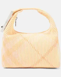 Burberry Borsa Mini in canvas Burberry Check Rosa