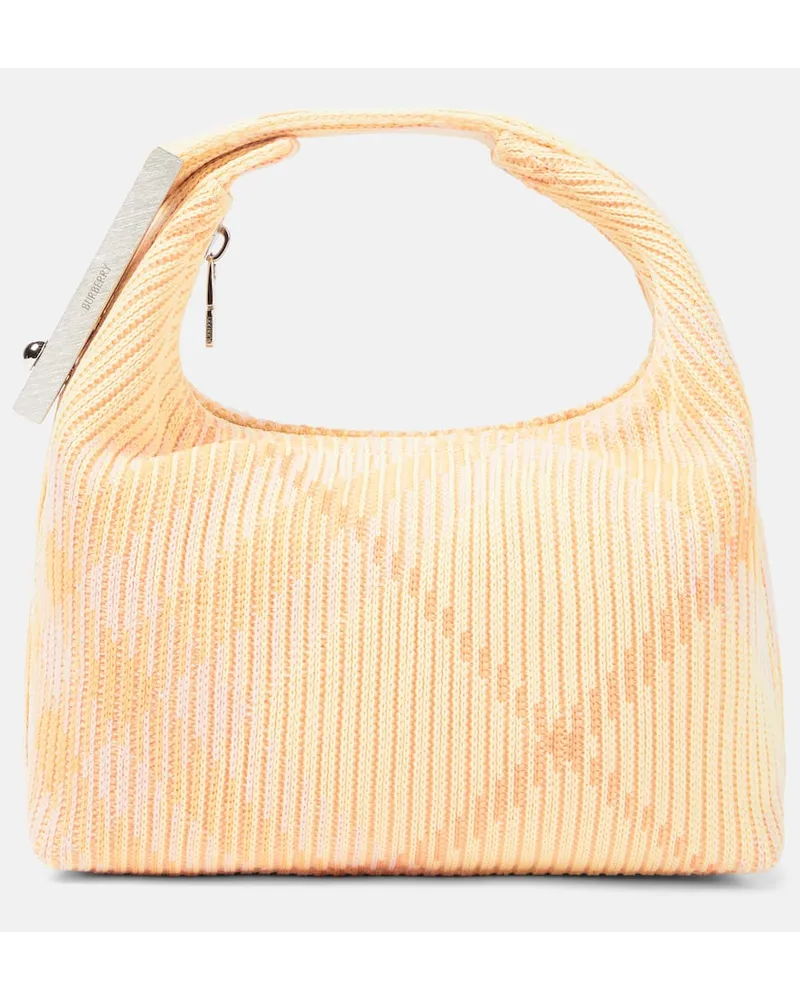 Burberry Borsa Mini in canvas Burberry Check Rosa