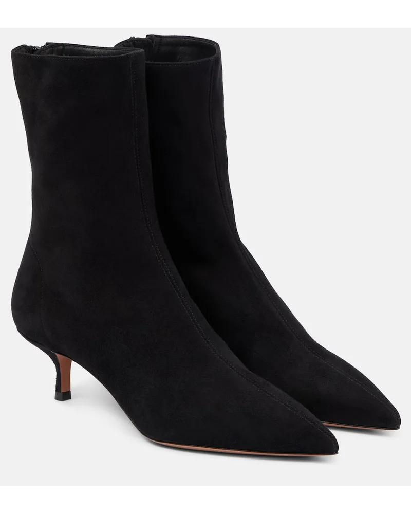 Aquazzura Stivaletti Montmartre 50 in suede Nero