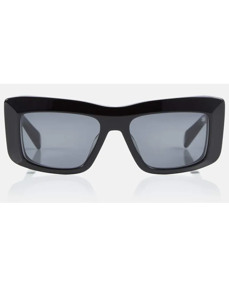 Balmain Occhiali da sole squadrati Envie in acetato Nero