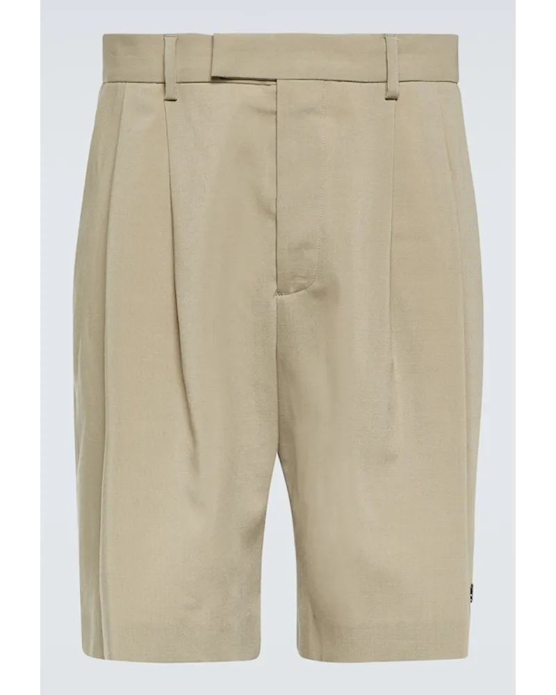 Amiri Bermuda in misto lana Beige