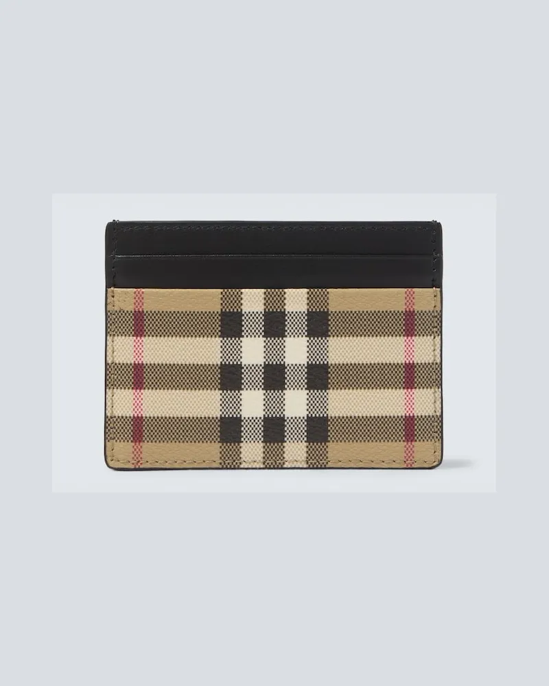 Burberry Portacarte Burberry Check con pelle Multicolore