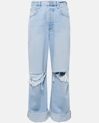 Citizens of humanity Jeans distressed a gamba larga Ayla a vita media Blu