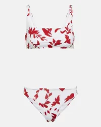 EMILIA WICKSTEAD Bikini Beatrix con stampa Rosso