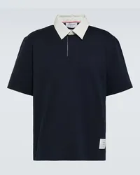 Thom Browne Polo in cotone Blu