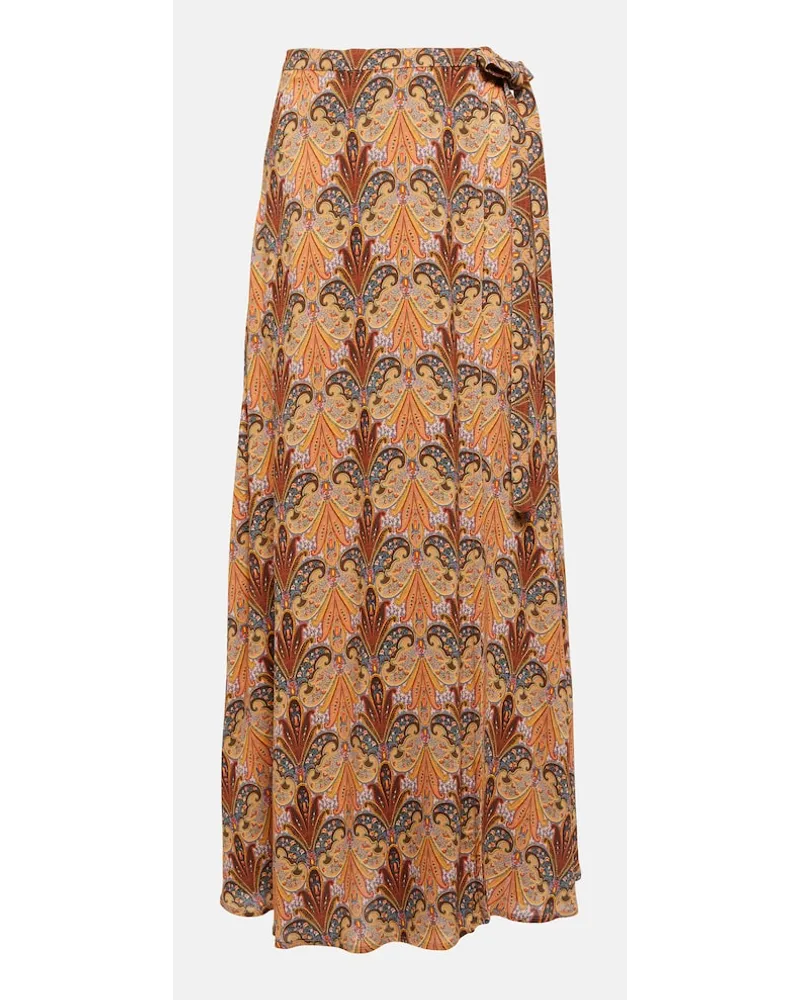 Etro Gonna midi con stampa paisley Multicolore