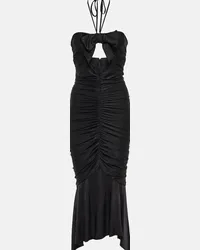 Alexandre Vauthier Abito midi in jersey Nero