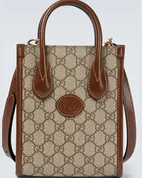 Gucci Borsa a tracolla in canvas GG Supreme Beige