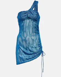 Missoni Copricostume monospalla in jacquard Blu