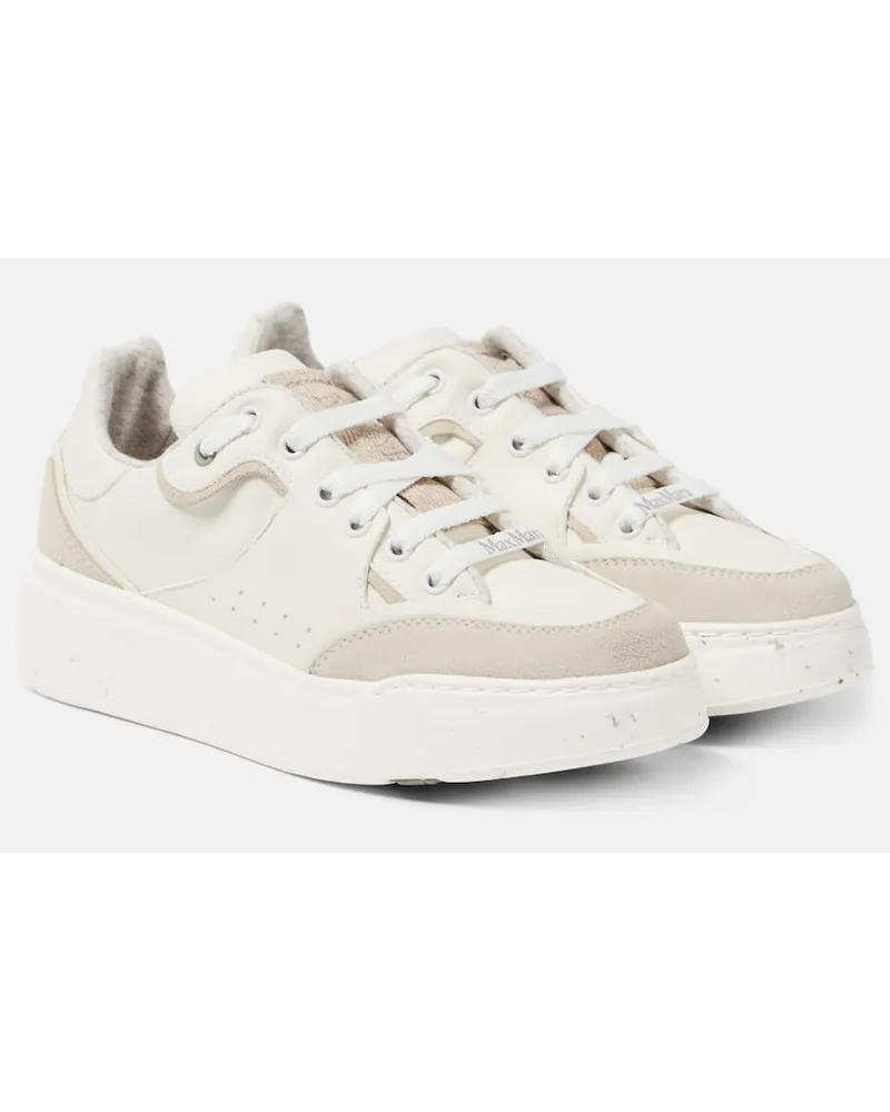 Max Mara Sneakers ActiveGreen in pelle Bianco
