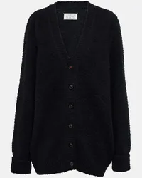 Maison Margiela Cardigan oversize in misto cotone Nero