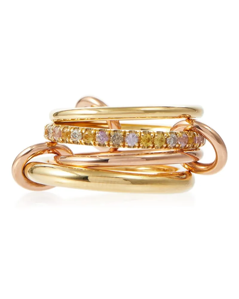 Spinelli Kilcollin Anello Nimbus in oro giallo e rosa 18kt con zaffiri e diamanti Oro
