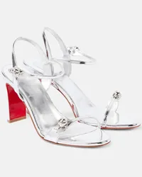 Christian Louboutin Sandali Atmospheria in pelle a specchio Argento