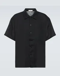 COMMAS Camicia oversize in lino Nero