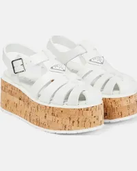 Prada Sandali con platform Bianco