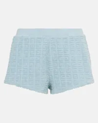 Givenchy Shorts Plage in misto cotone 4G Blu