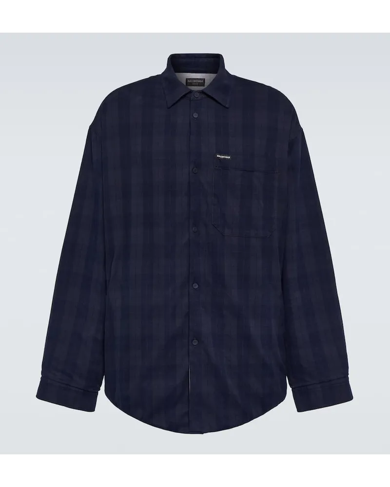 Balenciaga Camicia in cotone Blu
