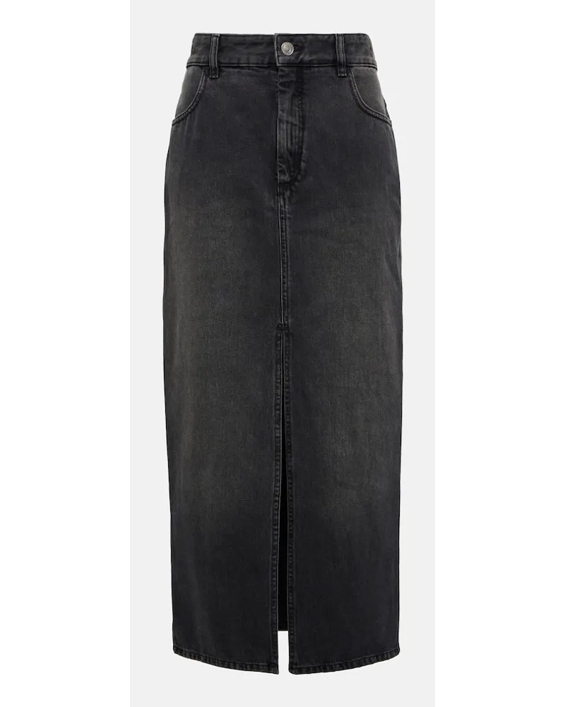 Isabel Marant Gonna lunga di jeans Vinea Nero