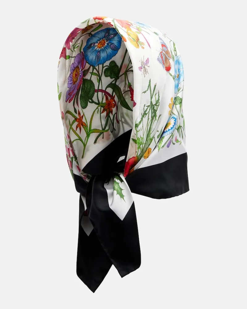 Gucci Foulard in twill di seta con stampa Multicolore
