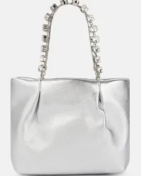 Aquazzura Borsa mini Galactic in pelle Argento