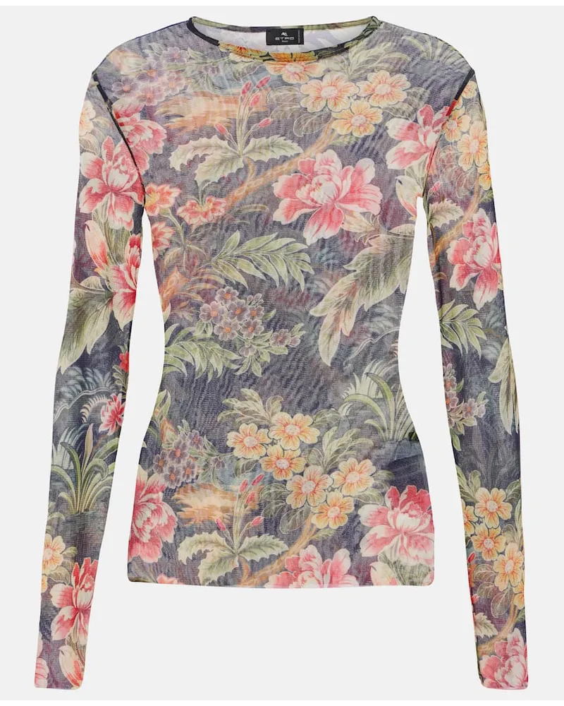 Etro Top con stampa floreale Multicolore
