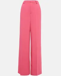 RED Valentino Pantaloni a gamba larga e vita alta Rosa