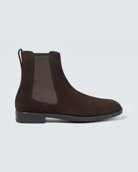 Tom Ford Stivaletti in suede Marrone