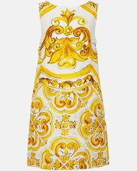 Dolce & Gabbana Miniabito Majolica Giallo