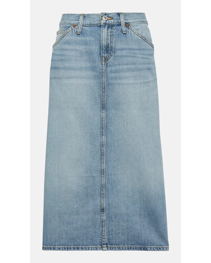 RE/DONE Gonna midi Low Rider in denim Blu