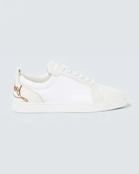 Christian Louboutin Sneakers Fun Louis Junior in pelle Bianco