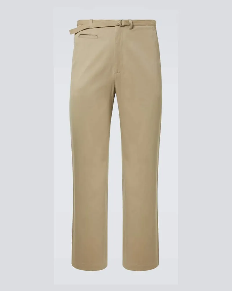 AURALEE Pantaloni chino in cotone Verde