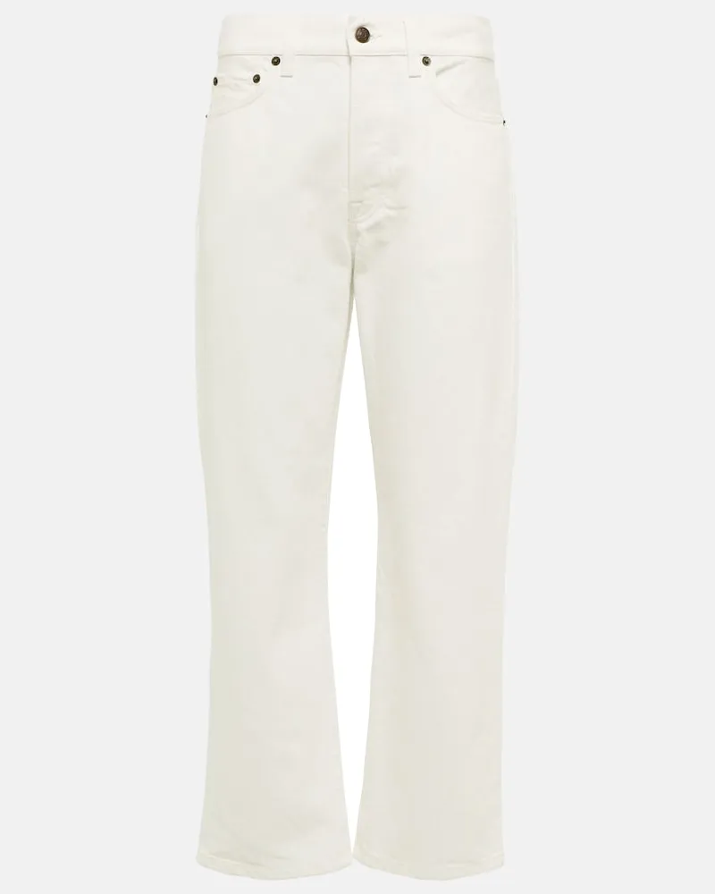 The Row Jeans regular Lesley a vita media Bianco