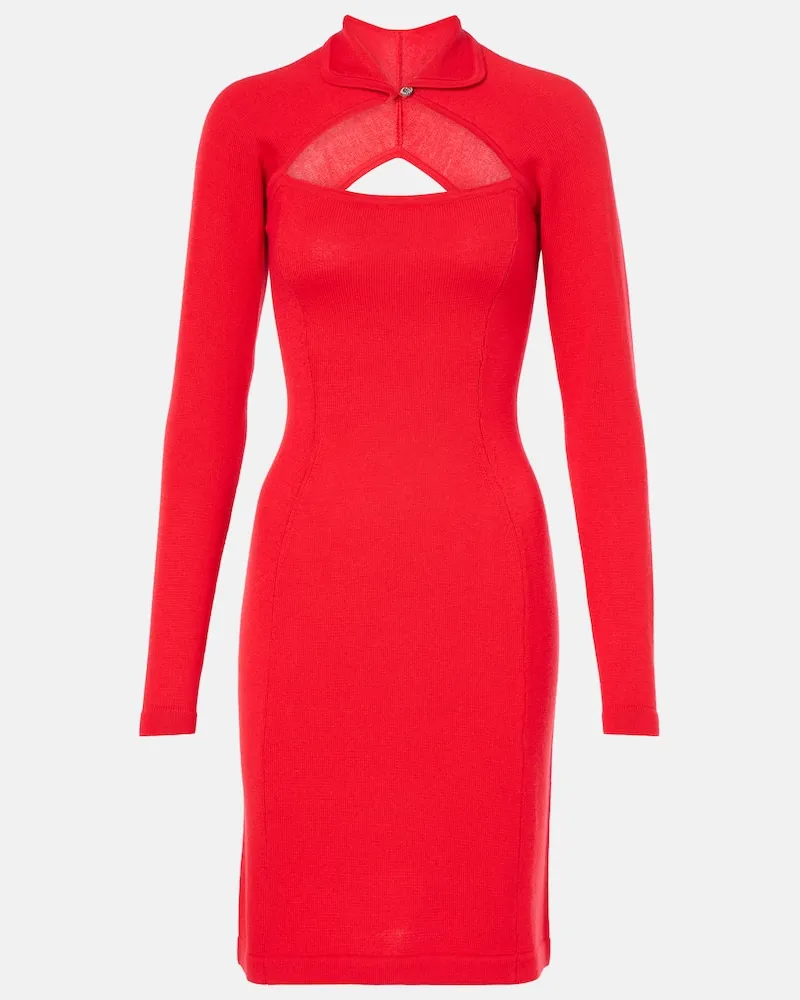 Vivienne Westwood Abito corto in maglia di lana Rosso
