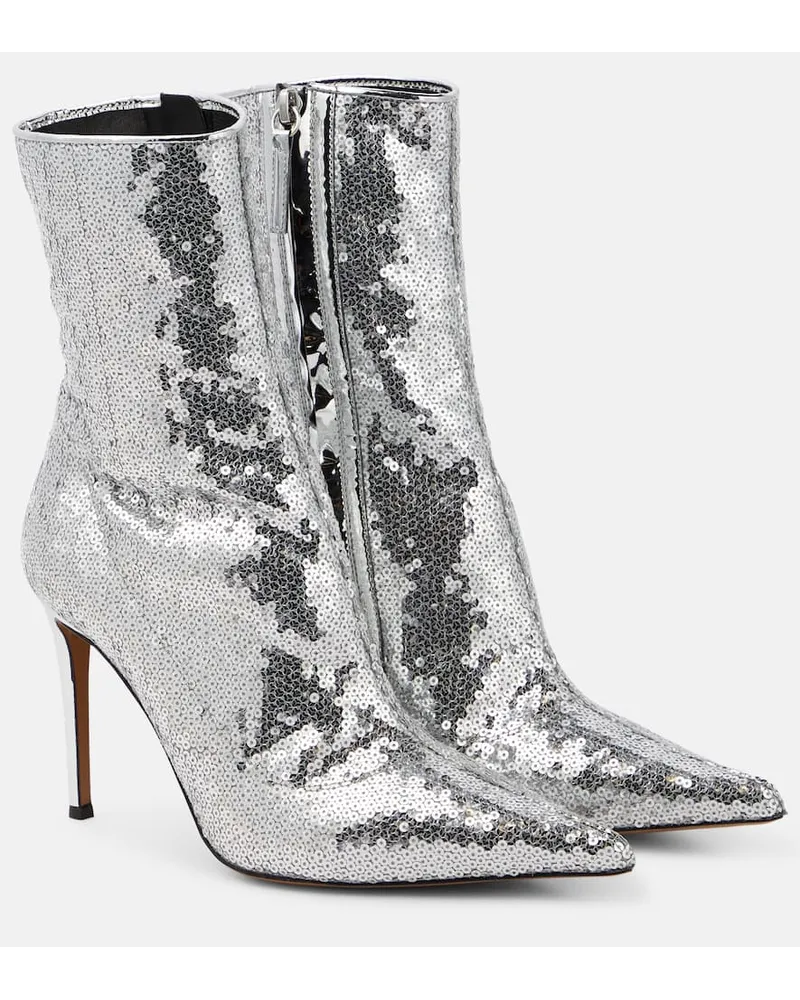 Alexandre Vauthier Stivaletti con paillettes Argento