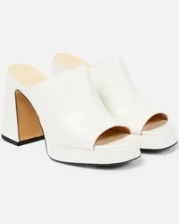 SOULIERS MARTINEZ Sandali Alba 90 in pelle con plateau Bianco