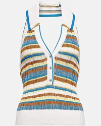 Veronica Beard Top Lirra con scollo all’americana Multicolore