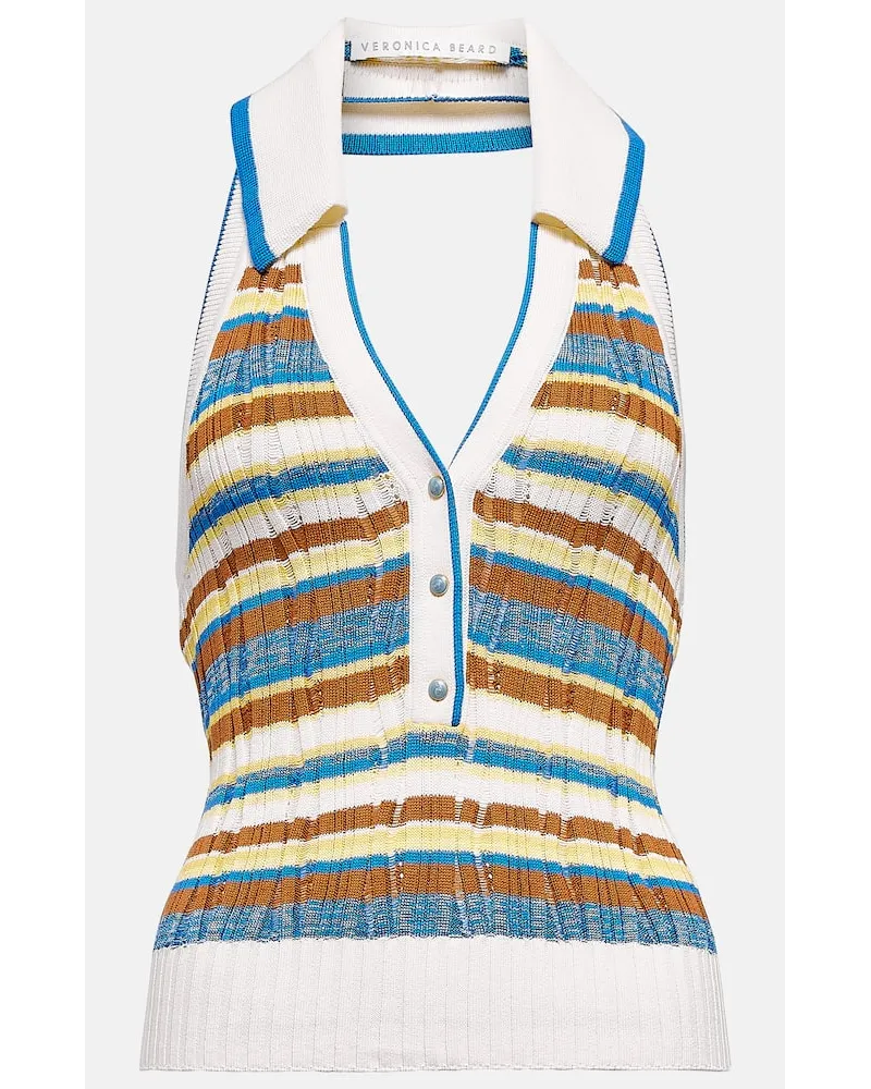 Veronica Beard Top Lirra con scollo allâamericana Multicolore