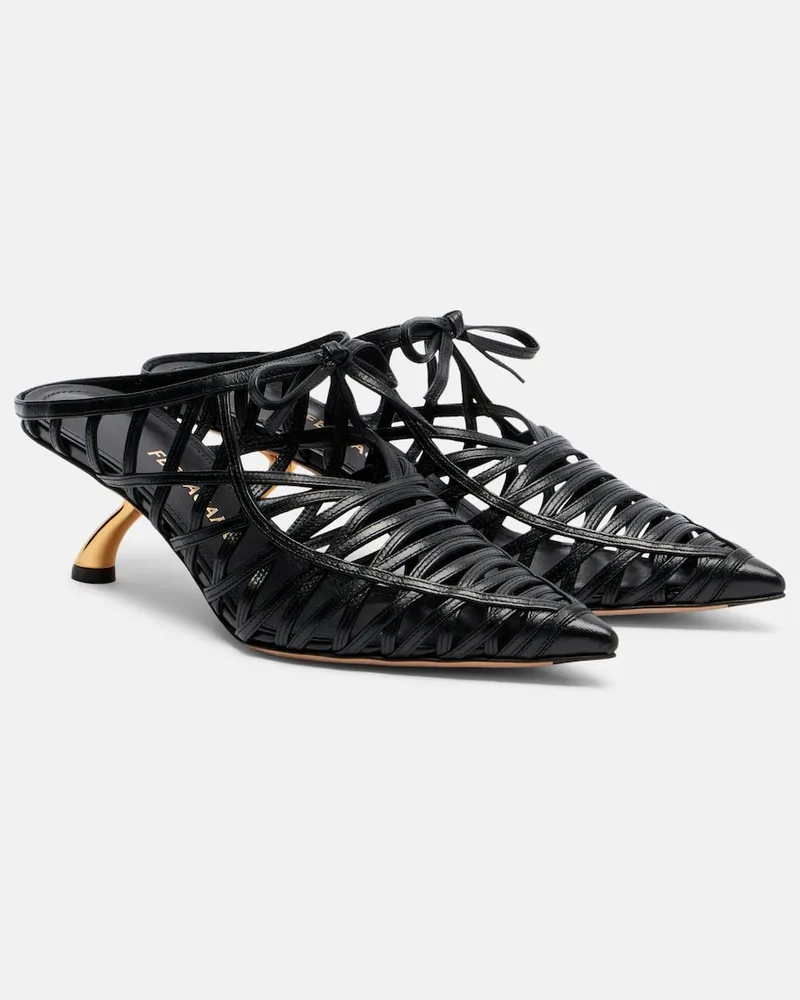 Ferragamo Mules Cirry in pelle Nero