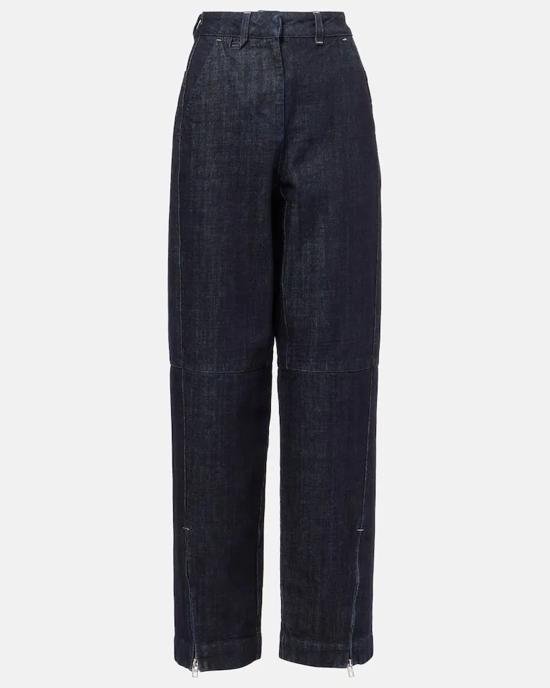Jacquemus Jeans a gamba barrel De-NÃ®mes Blu