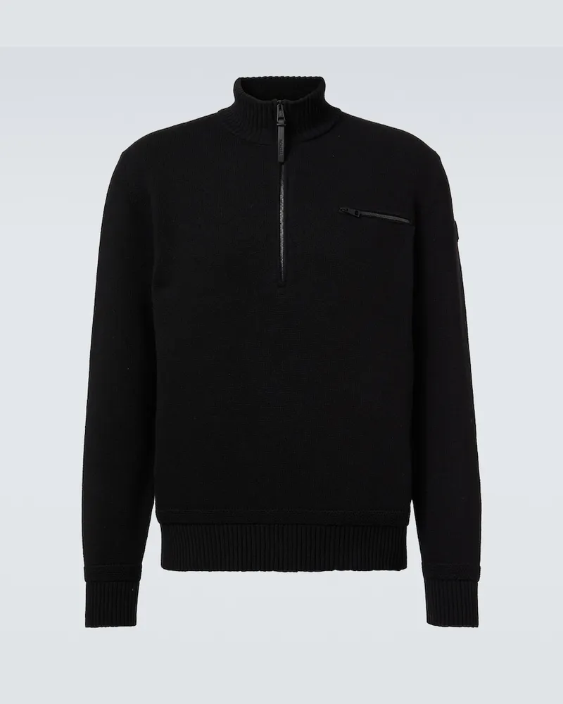 Moncler Pullover in lana e cashmere Blu