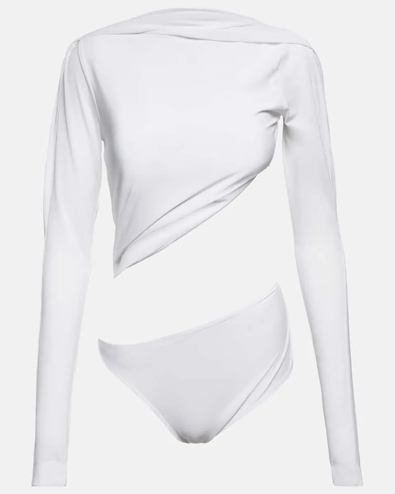 Jacquemus Body Le Body Carozzu in mesh Bianco