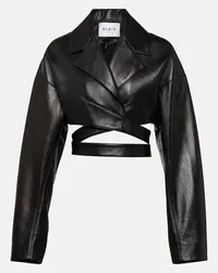 Alaïa Alaïa Giacca in pelle cropped Nero