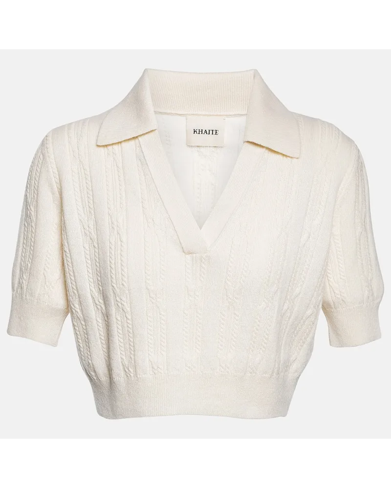 KHAITE Pullover Lylith in misto cashmere Neutro