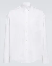 AMI Paris Camicia in popeline di cotone Bianco