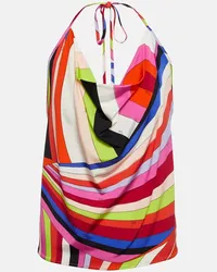 Emilio Pucci Top Iride con stampa Multicolore