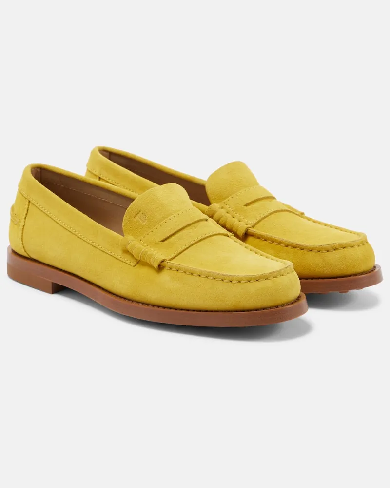 TOD'S Mocassini in suede Giallo